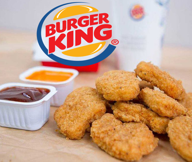 9 nuggets GRATIS con tu pedido Burger King