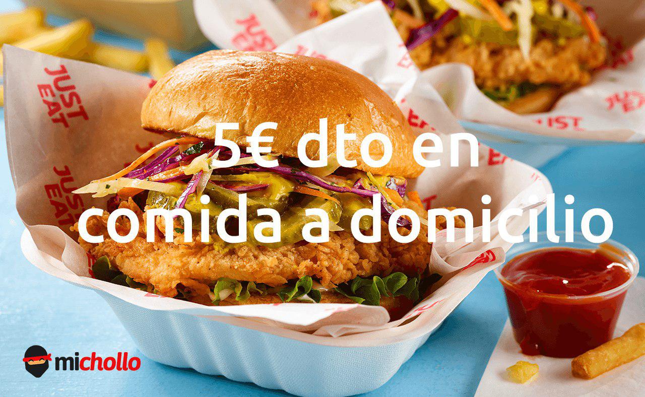 5€ GRATIS para JUST-EAT