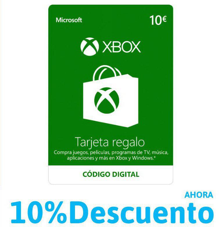 10% extra de descuento en tu Gift Card de Xbox