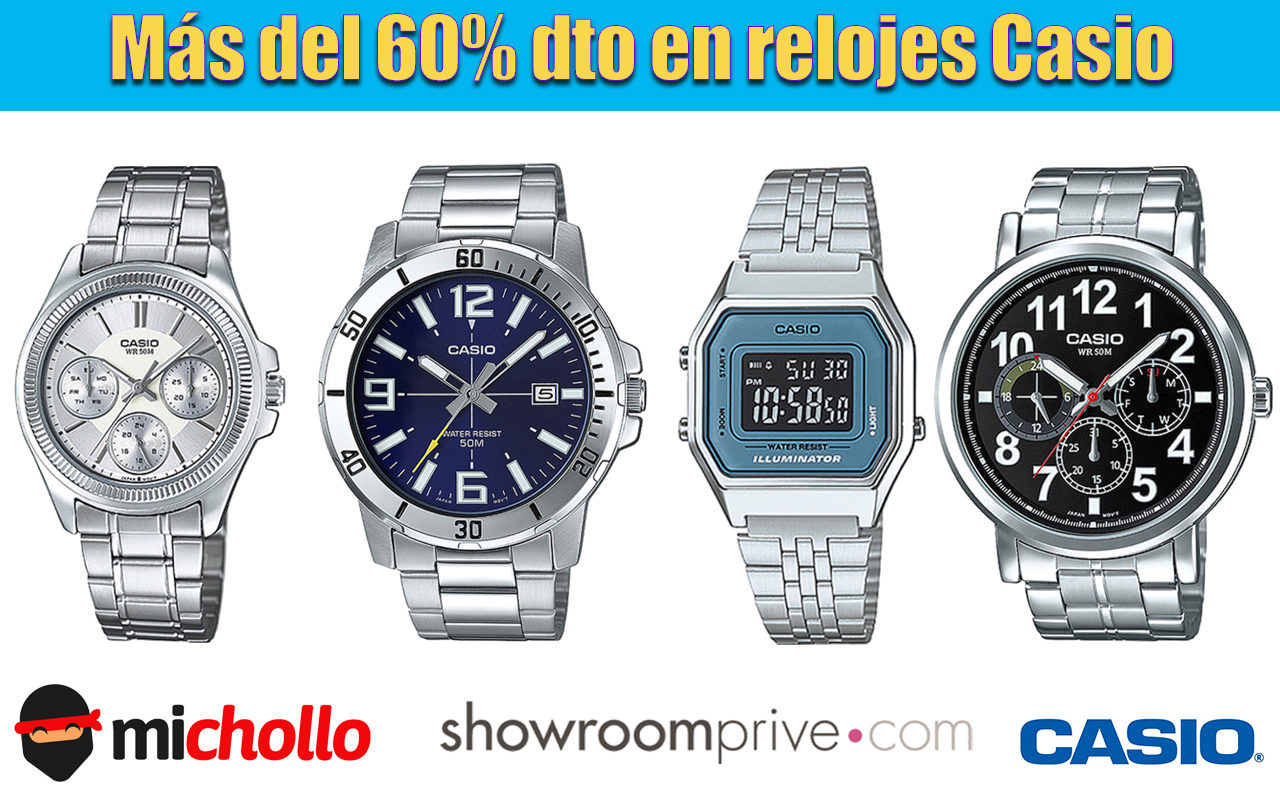 Más del 60% de descuento en Casio +10€ GRATIS