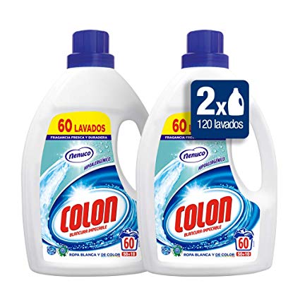 120 lavados detergente Colón Nenuco solo 9,9€