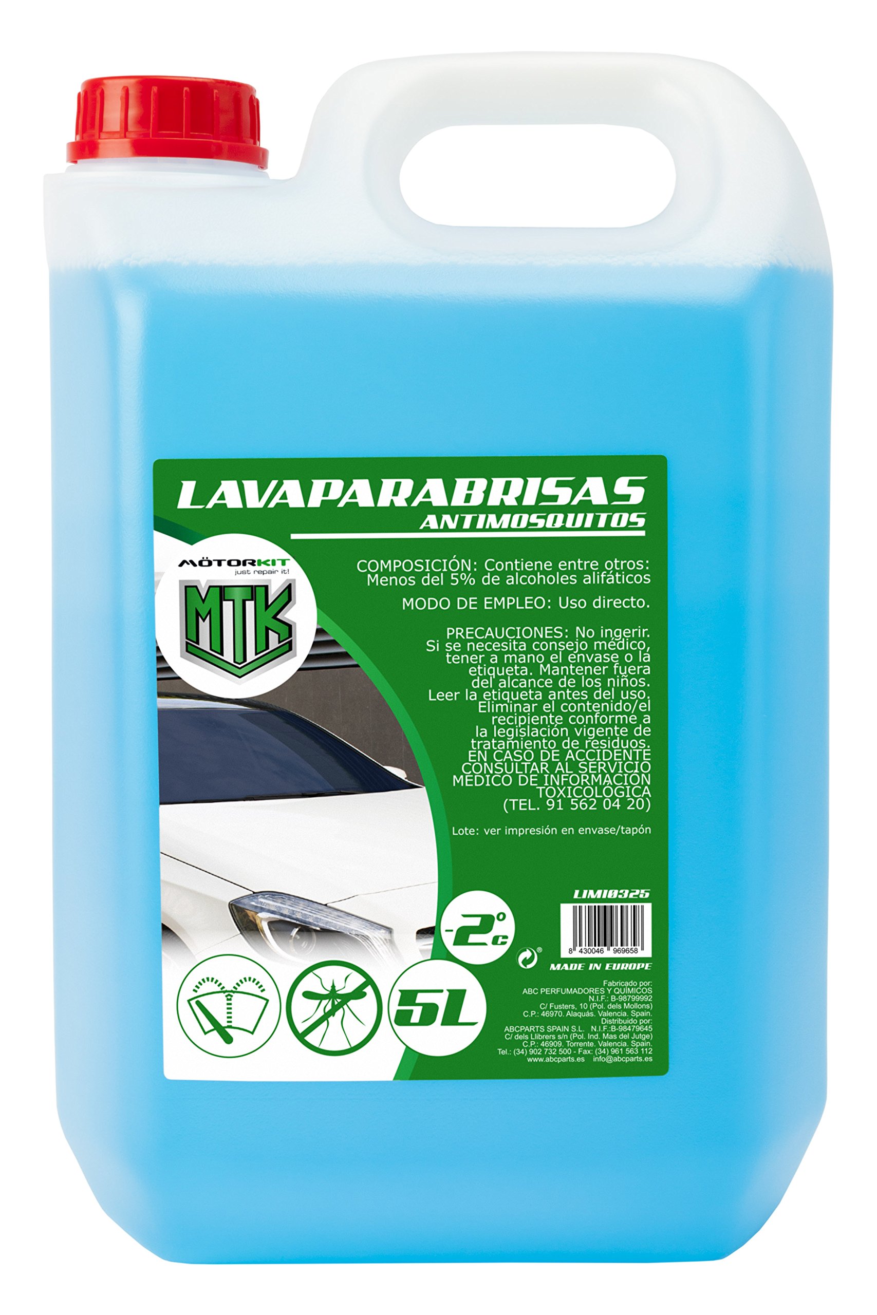 5L de Lavaparabrisas Antimosquitos solo 3,1€