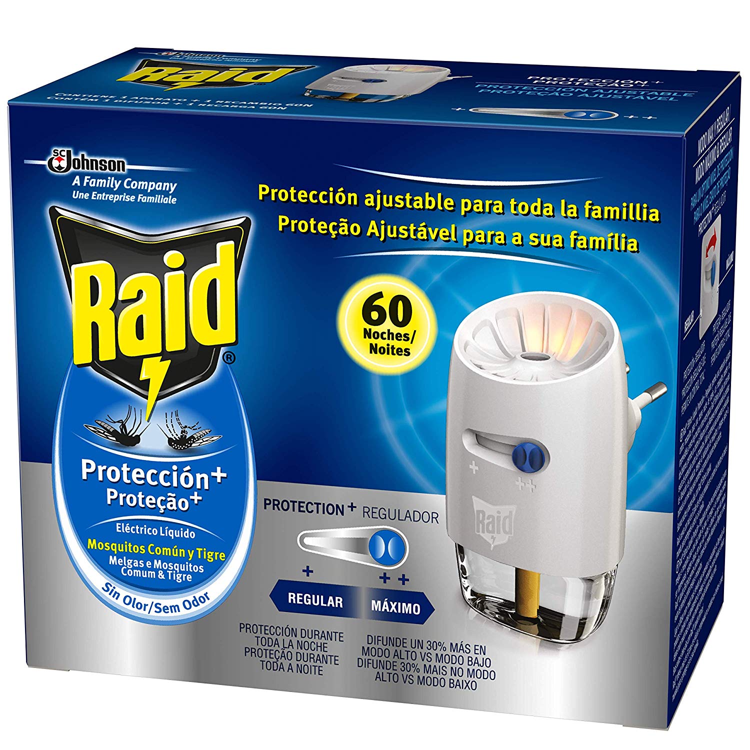 Difusor eléctrico Raid anti mosquitos solo 6,9€