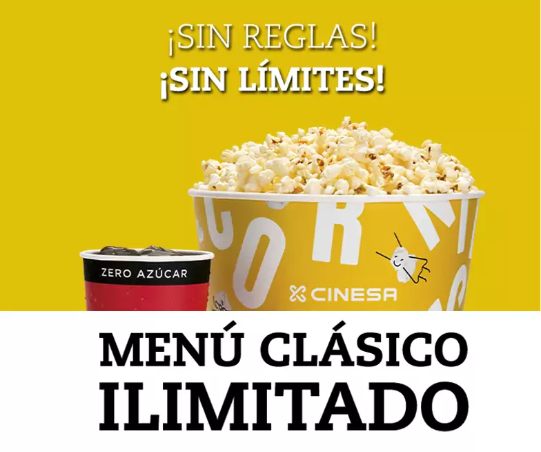 En Cinesa te rellenan el menu clásico GRATIS En Cinesa te rellenan el menu clásico GRATIS