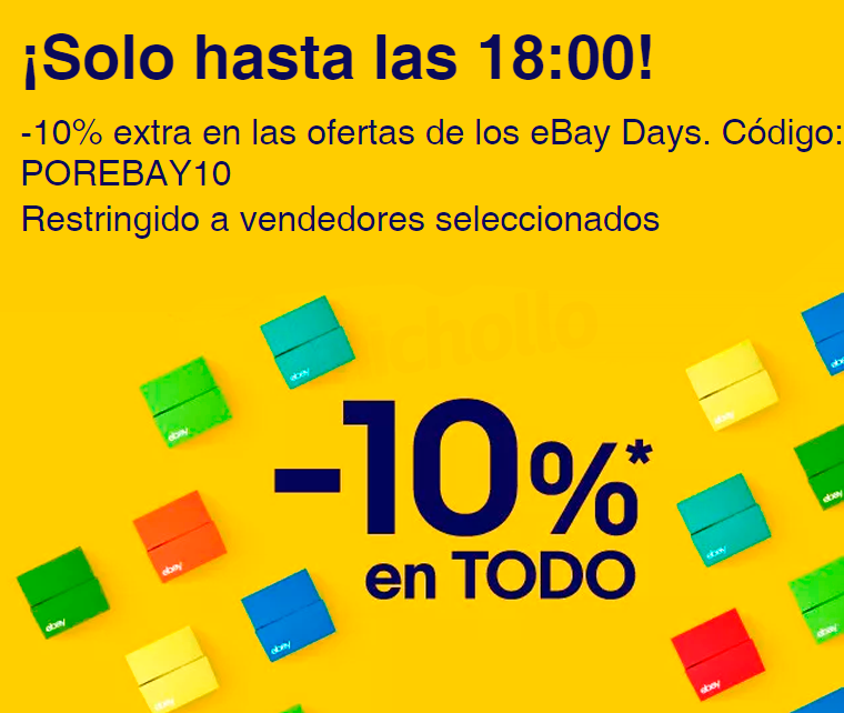 10% de descuento en Ebay