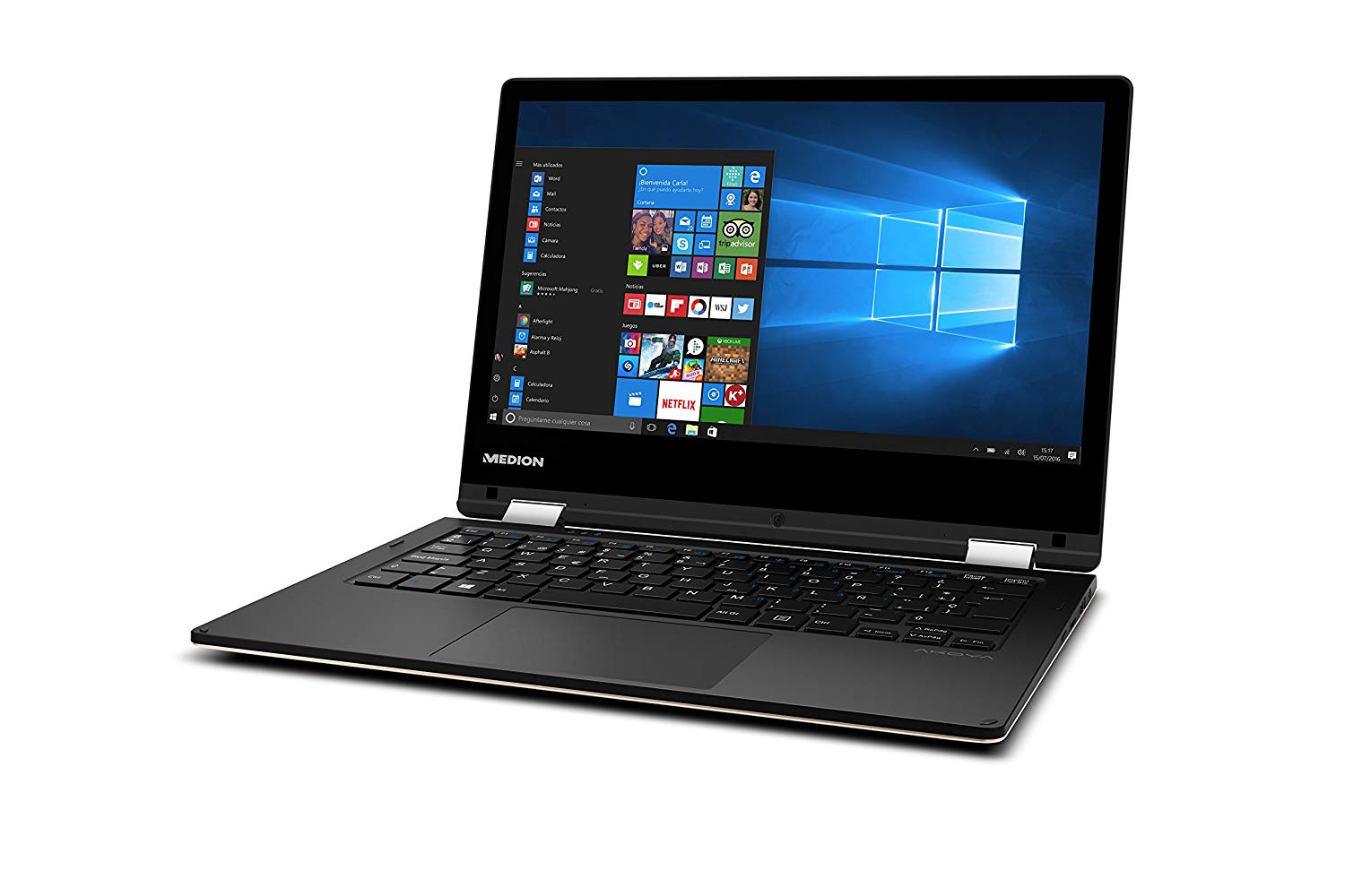 Portátil Medion MD 60691 con 4GB de Ram, disco EMMC de 64GB Intel HD Graphics y Windows 10 solo 199,9€
