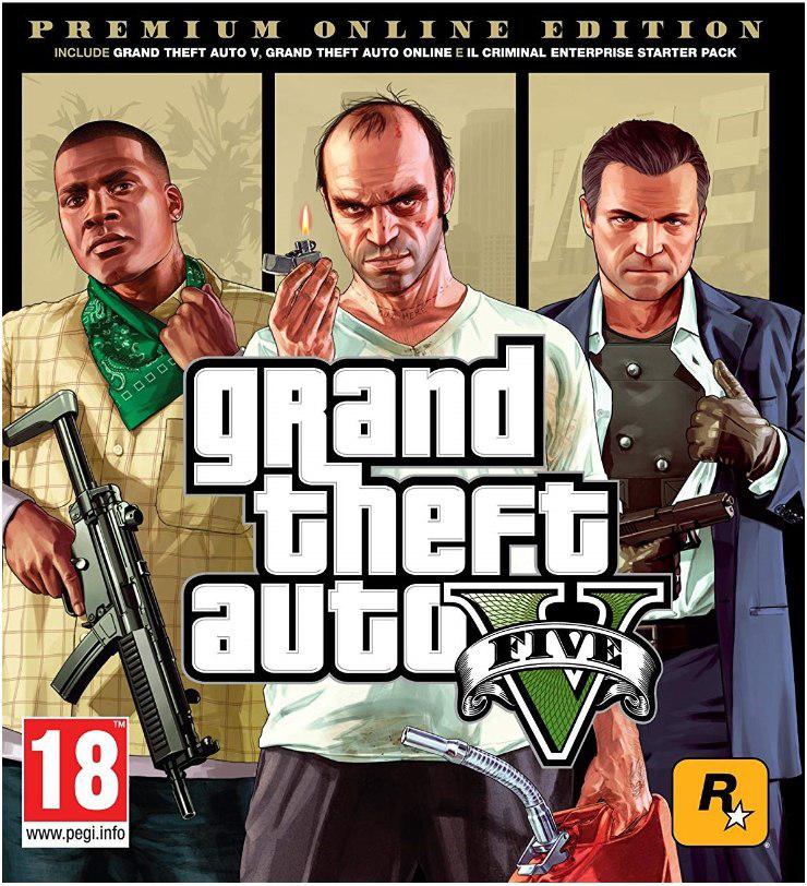 GRAND THEFT AUTO V: PREMIUM ONLINE EDITION solo 8,4€