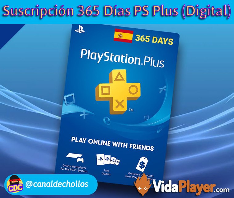Código Digital 365 Días PS Plus por tan solo 39,9€