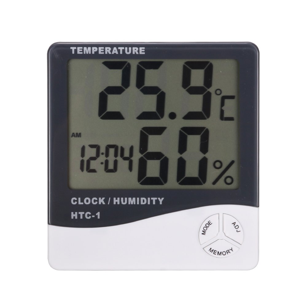 Termómetro LCD con Reloj y Temperatura solo 1€