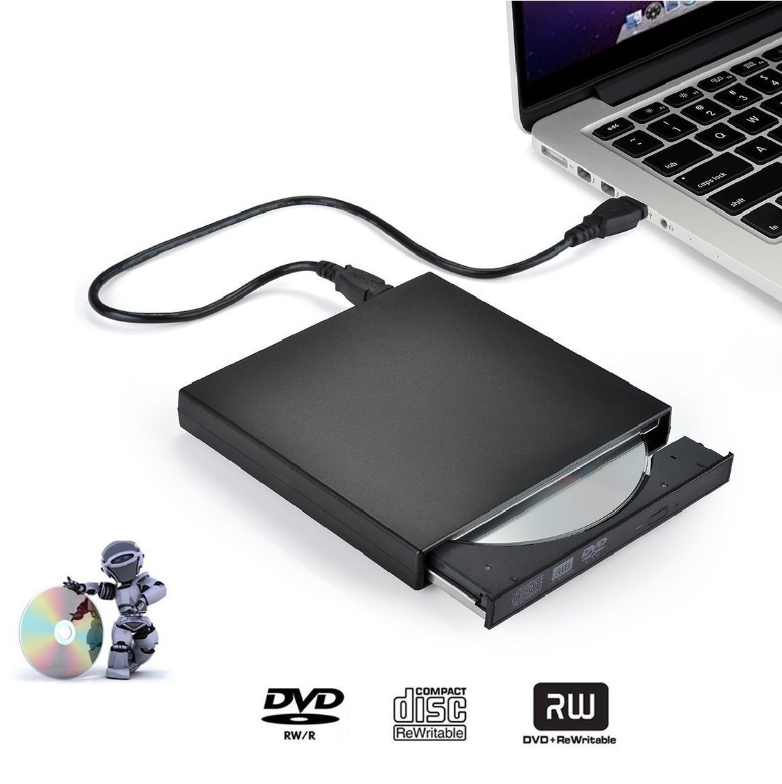 Grabadora externa DVD USB 2.0 solo 10,1€