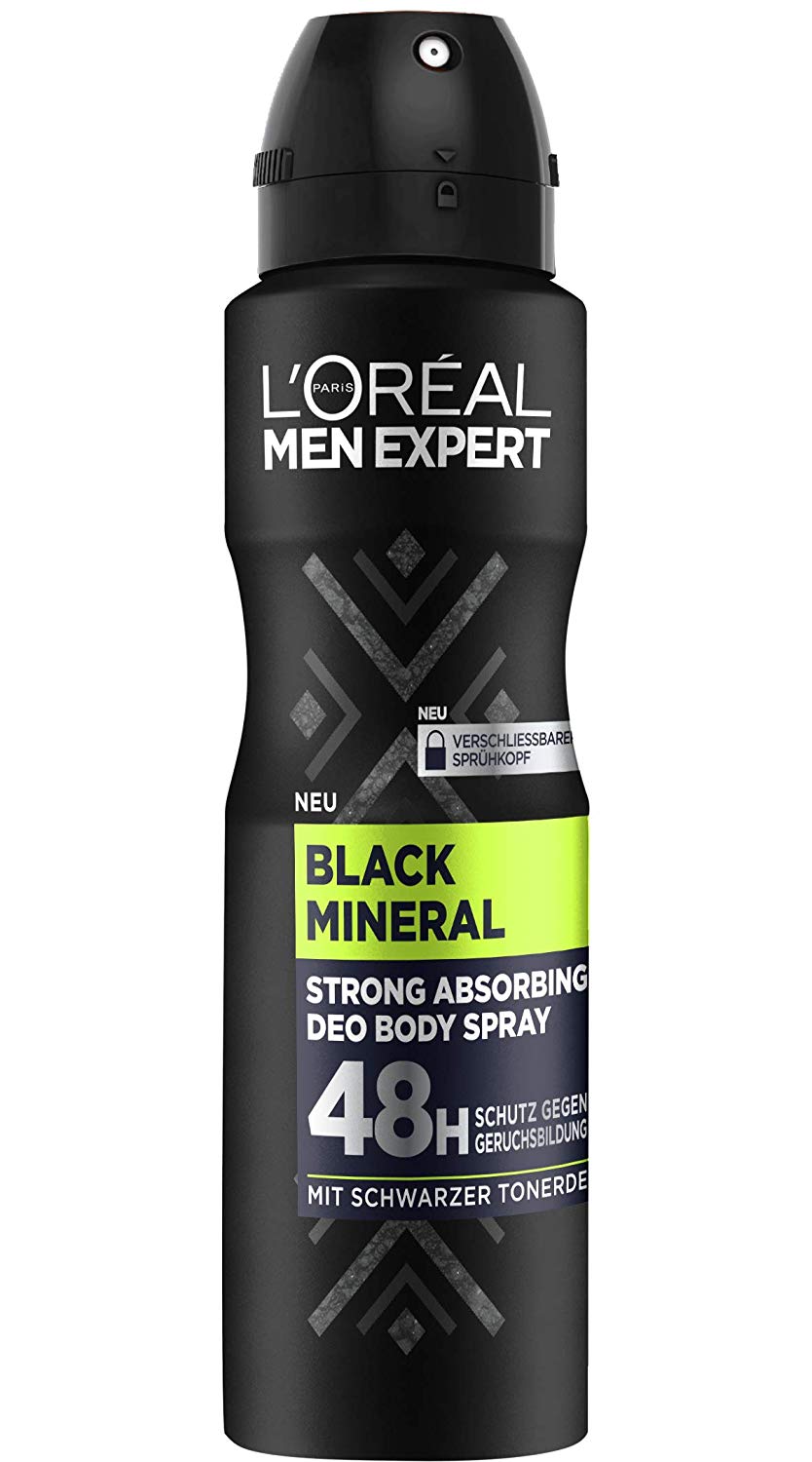 Pack 6 unidades de desodorante L'Oréal Men Expert Black Mineral solo 9,5€