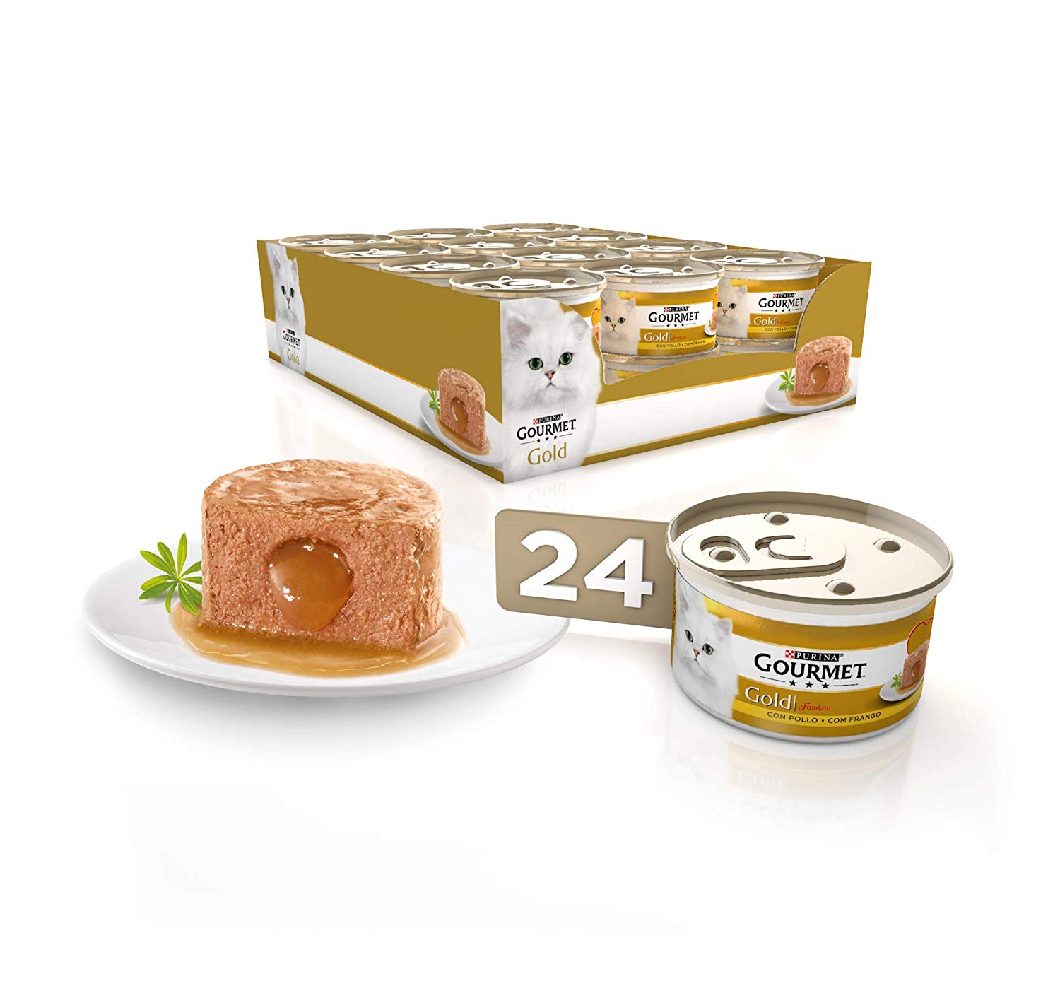 Pack de 24 latas de Purina Gourmet Gold Fondant solo 6,9€