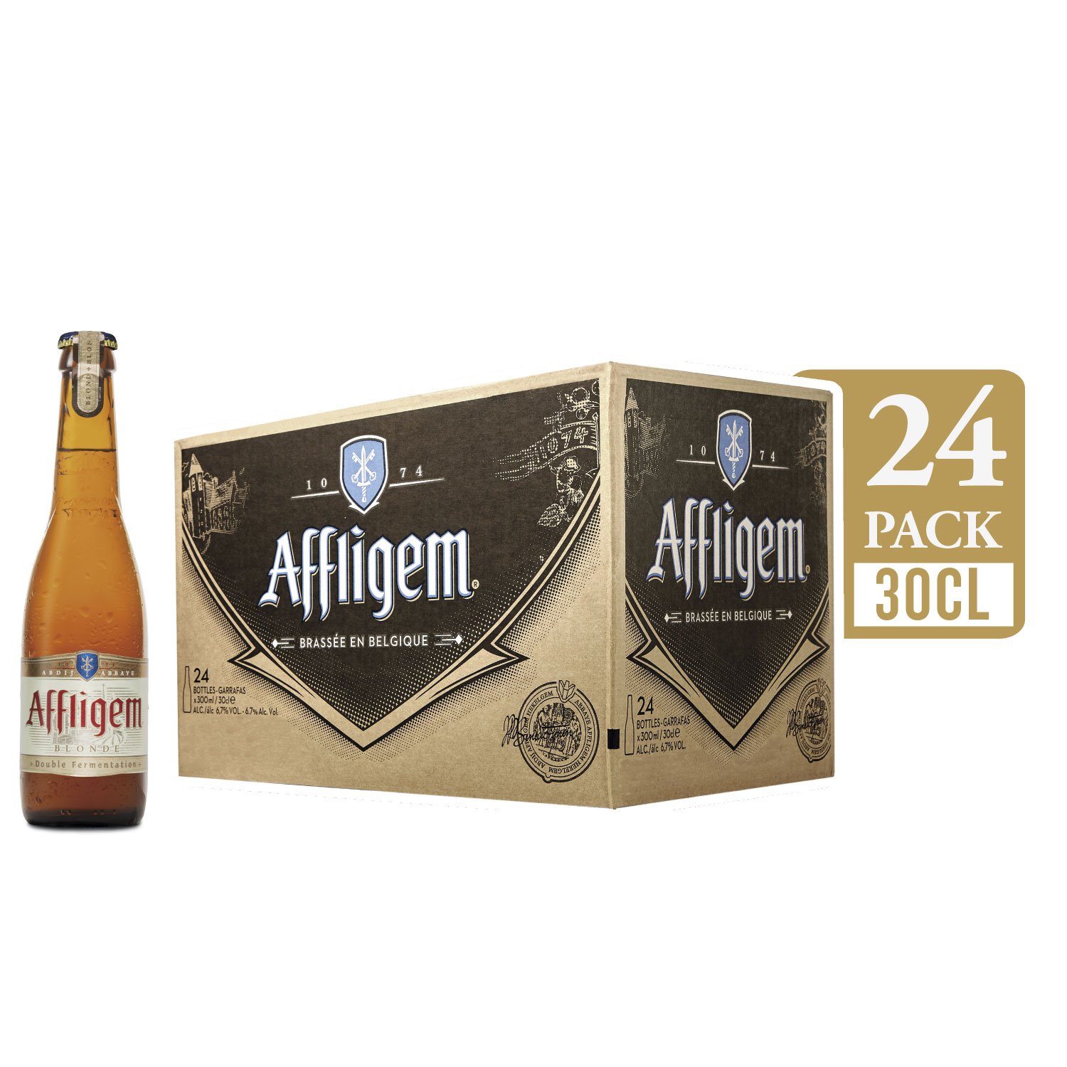 24 botellas de cerveza Affligem Blond solo 24,4€