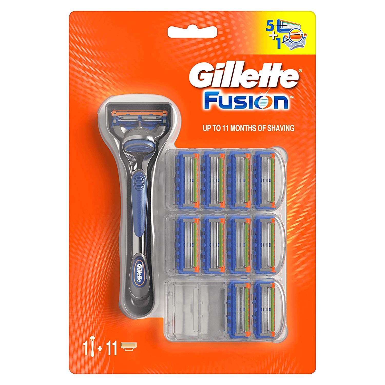 Cuchilla Gillette Fusion + 11 recambios solo 29,9€