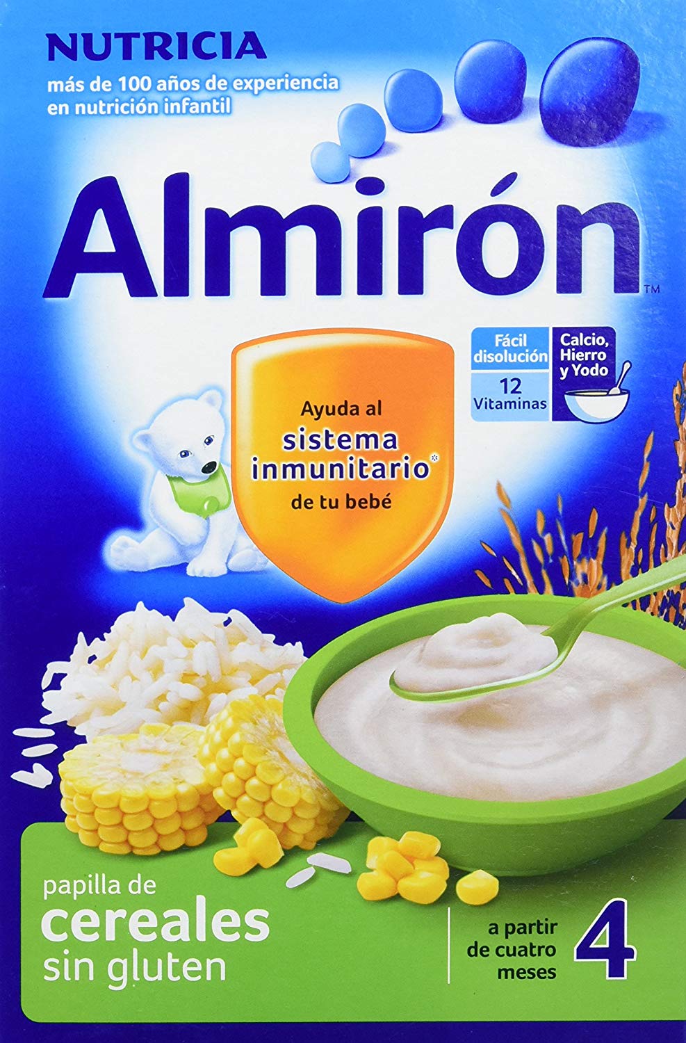 Pack de 3 Almirón Papilla de cereales sin gluten a partir de 4 meses solo 3€