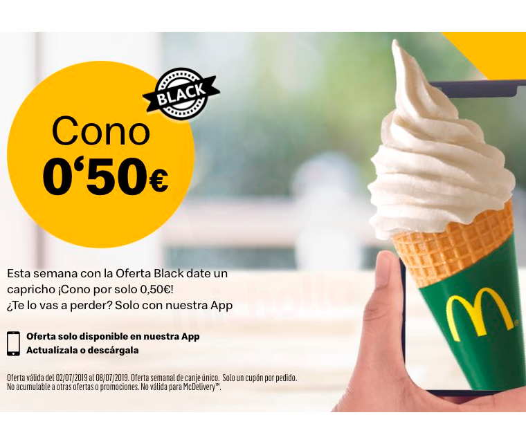 Cono Helado en McDonalds solo 0,5€