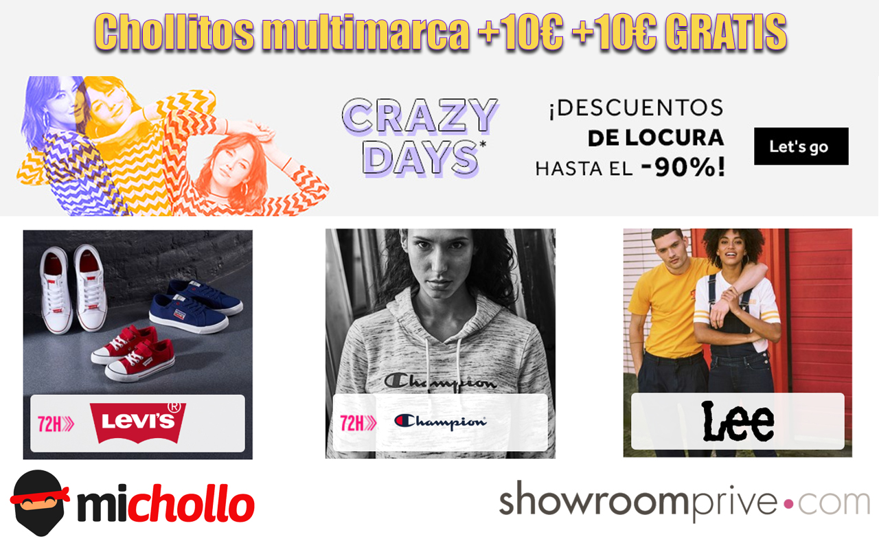 Chollitos multimarca + 10€ +10€ GRATIS