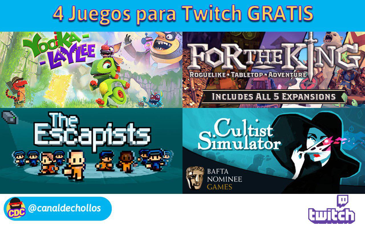 4 juegos para Twitch GRATIS