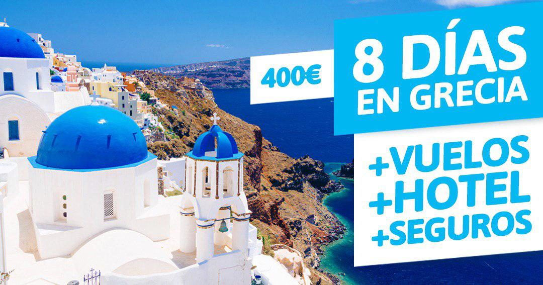 8 días en Grecia con vuelos incluidos por 400€