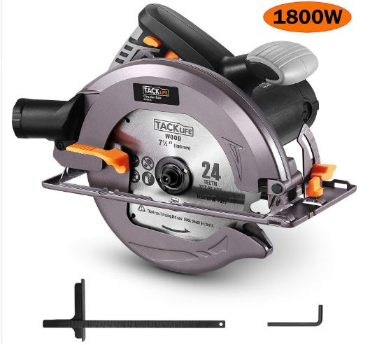 Sierra Circular TACKLIFE 1800W 2 Hojas solo 39,9€
