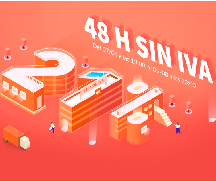 48 Horas sin IVA en la tienda oficial de Xiaomi