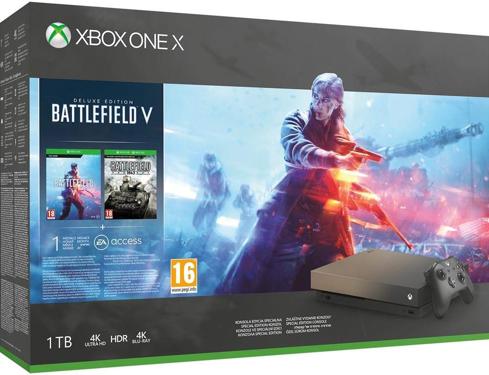 Consola Xbox One X 1TB + Battlefield V solo 359€