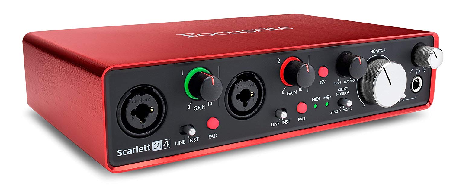 Interfaz de Audio Focusrite Scarlett 2i4 solo 129,5 €