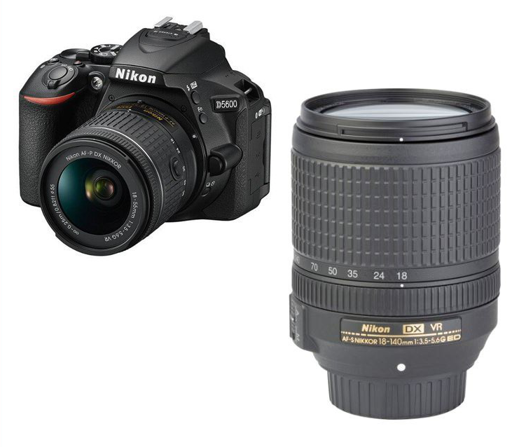 Cámara Réflex Nikon 5600 + 18-140mm VR Pack solo 399,9€