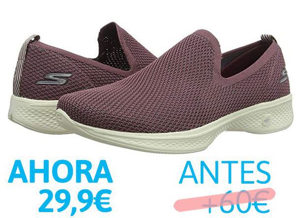 Zapatillas Skechers Go Walk 4 PRIVILEGE para mujer solo 29,9€