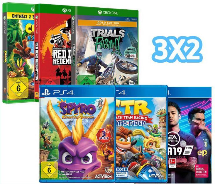3x2 en juegos de PS4 y Xbox One
