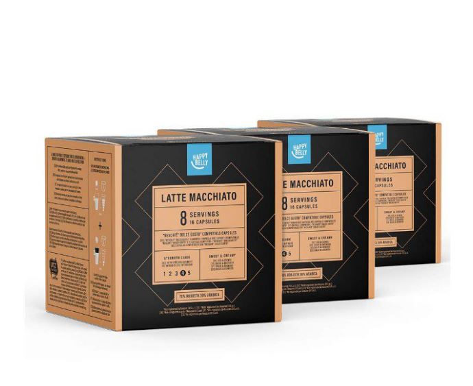 Pack de 3 Cajas de 16 Cápsulas de café Latte Macchiato para Dolce Gusto solo 7€
