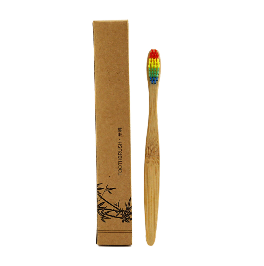Cepillo de dientes bambú multicolor solo 0,9€
