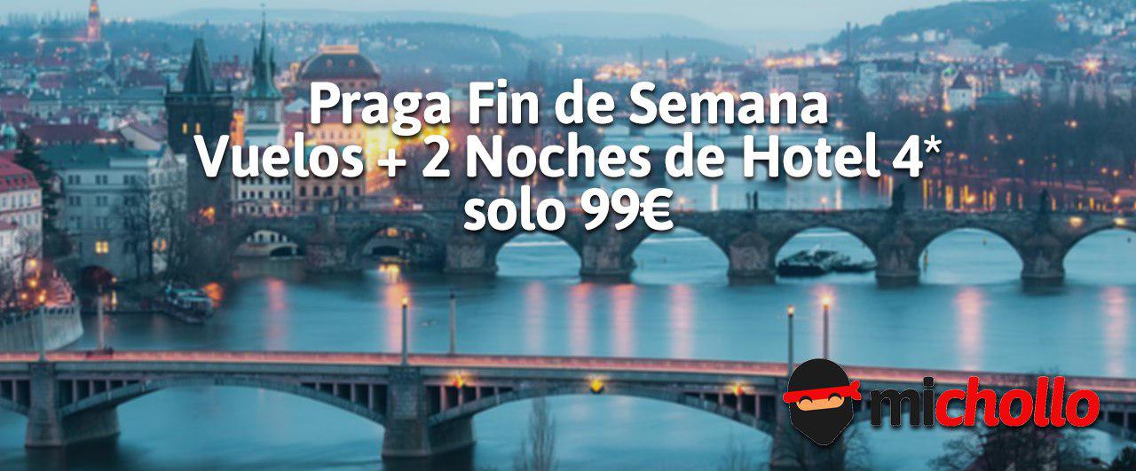 Fin de semana en Praga + Vuelos + Hotel solo 99€