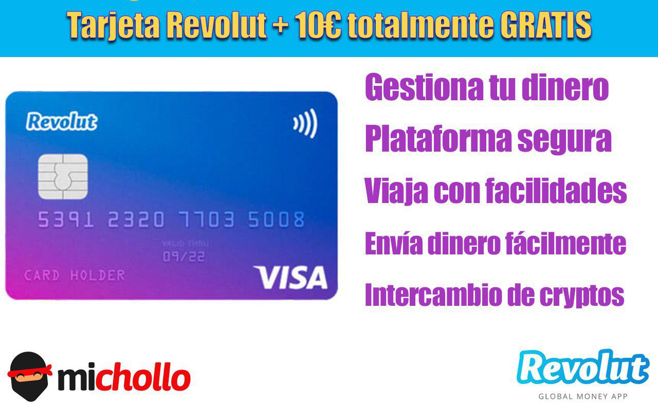 Tarjeta Revolut + 10€ totalmente GRATIS + 10 Tarjetas Metal