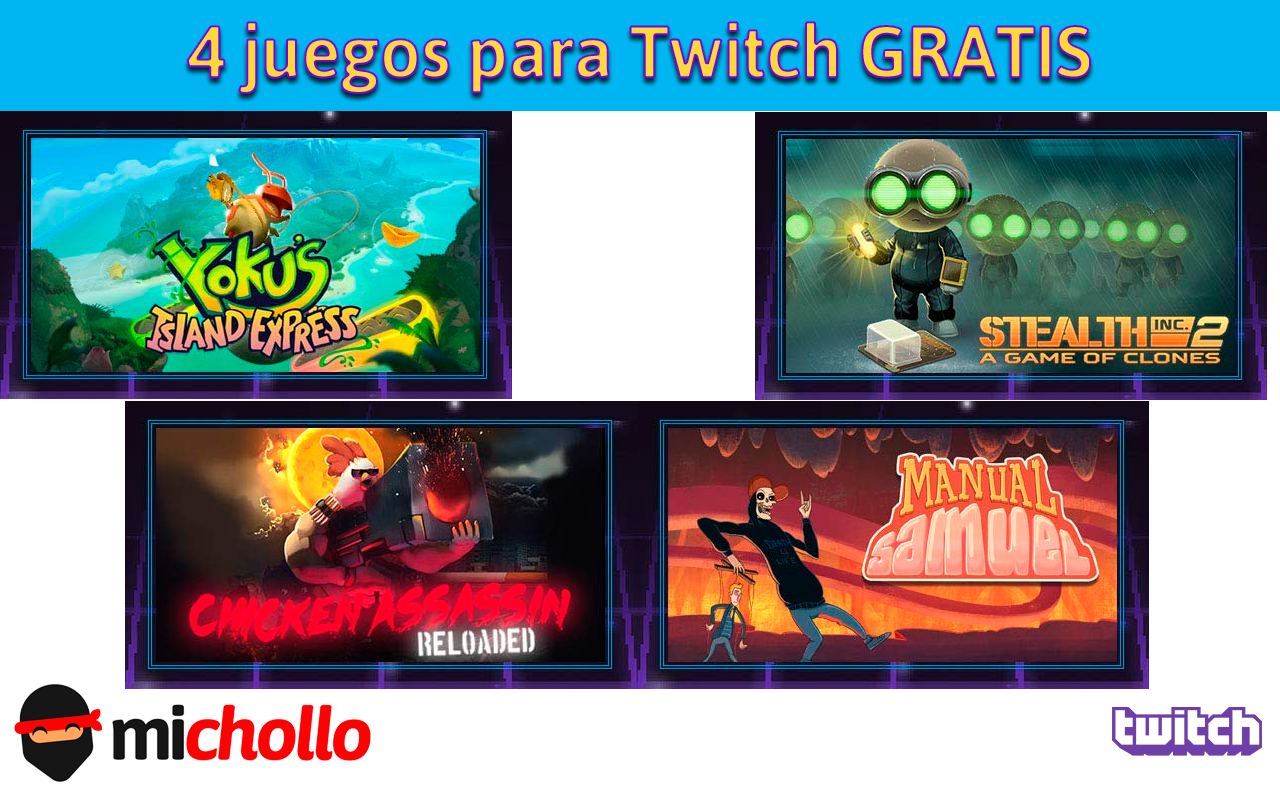 4 juegos para Twitch GRATIS