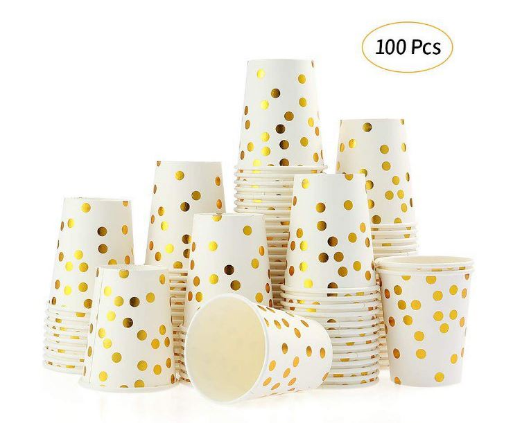 100 vasos desechables de papel solo 10,9€