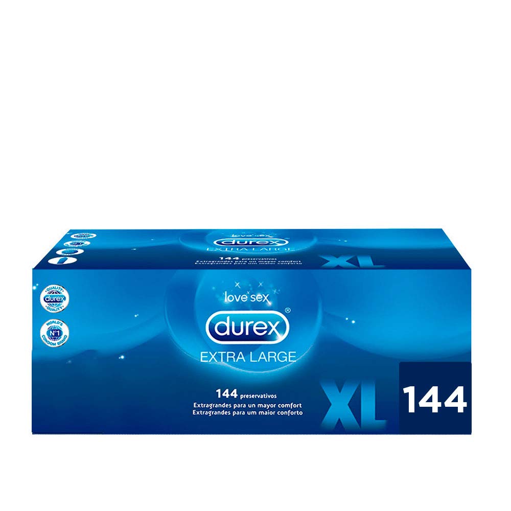 144 Preservativos Durex Natural XL Extra Grandes solo 36,2€