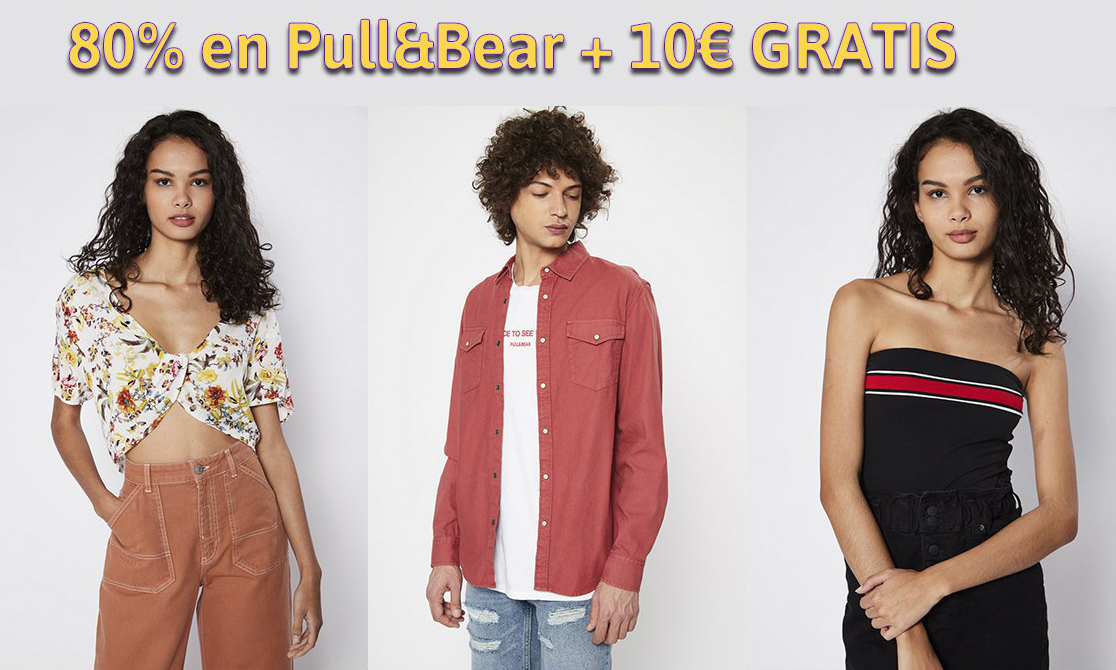 Hasta el 80% de descuento + 10€ extra en Pull&Bear Showroomprive