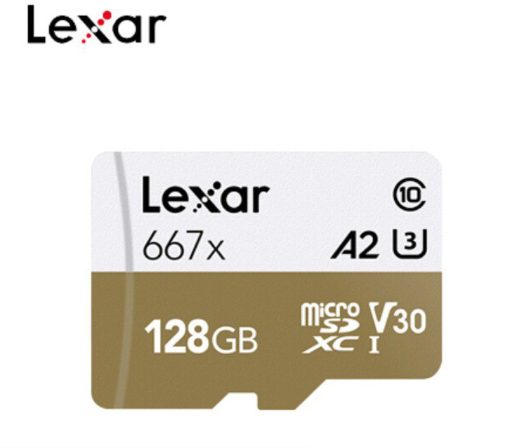 Tarjeta microSD 128GB Lexar 667x solo 14,5€