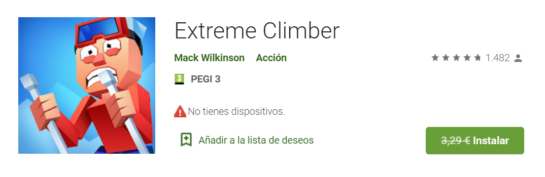 App Extreme Climber para Android GRATIS