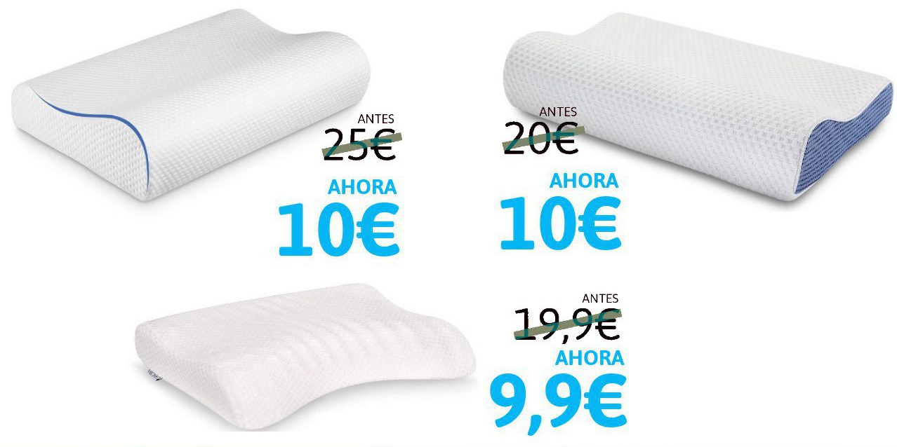 Almohadas cervicales para tu descanso desde 9,9€