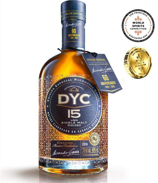 DYC 15 Años whisky de malta solo 24€
