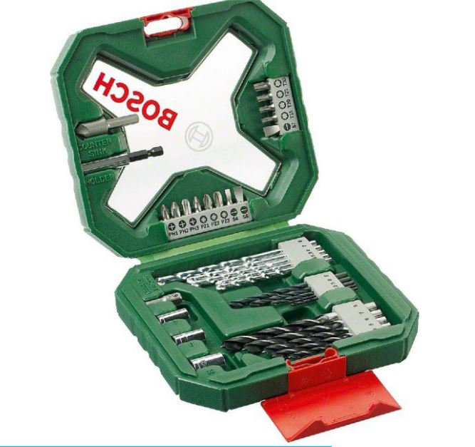 Maletín 34 piezas Bosch solo 12,2€