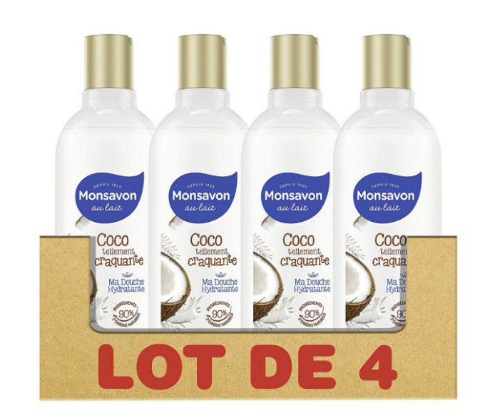 Pack de 4 Gel de Ducha Monsavon solo 7,7€