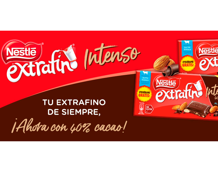 Prueba el chocolate Nestlé Extrafino Intenso GRATIS