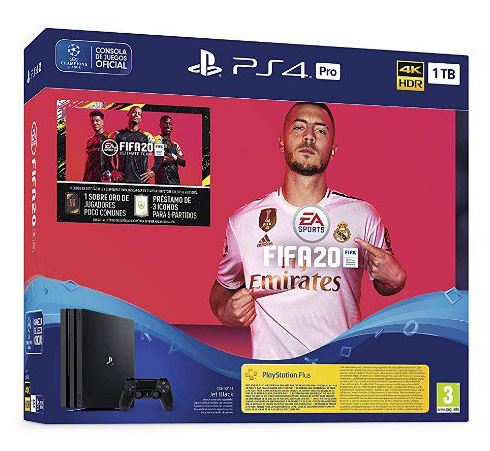 Consola PS4 PRO 1TB con FIFA 20 solo 374€