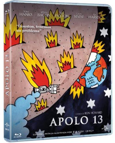 Apolo 13 Blu-ray Edición exclusiva Fnac Ilustrada por Ricardo Cavolo solo 3€
