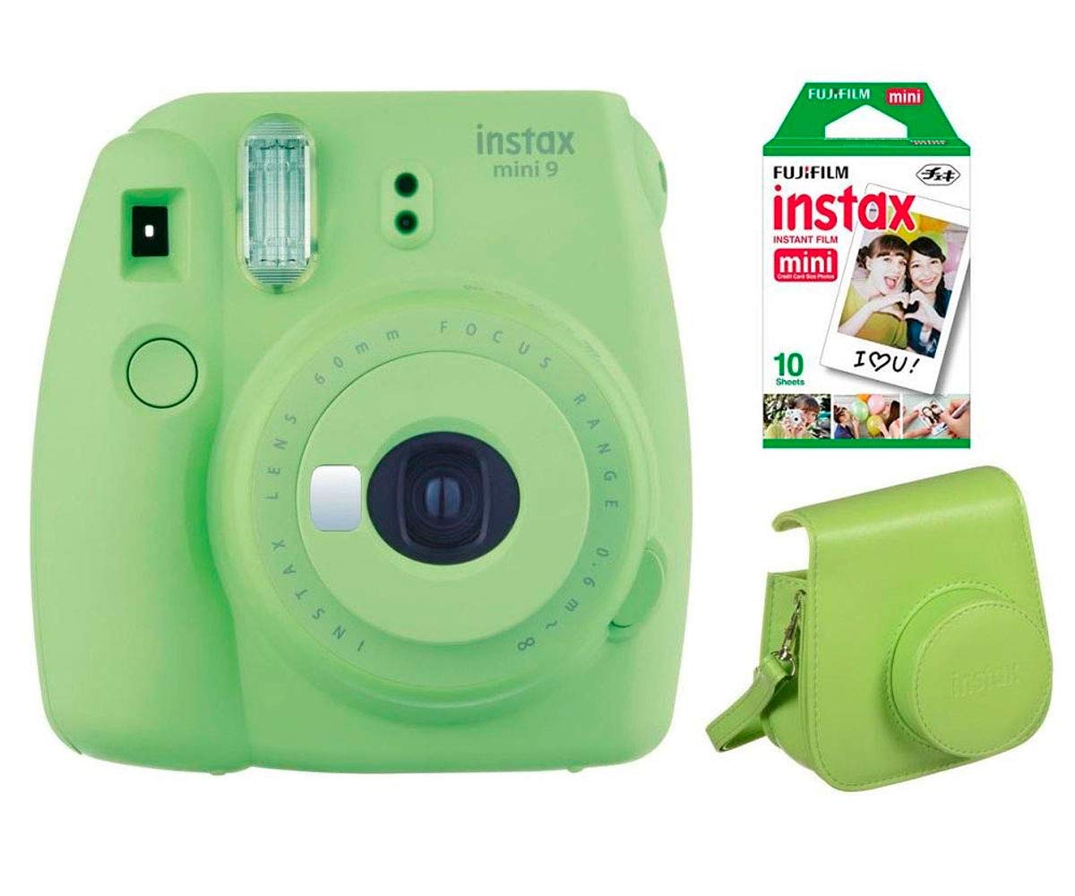 Kit Fujifilm Instax Mini 9 con funda, correa y 10 películas solo 36,6€