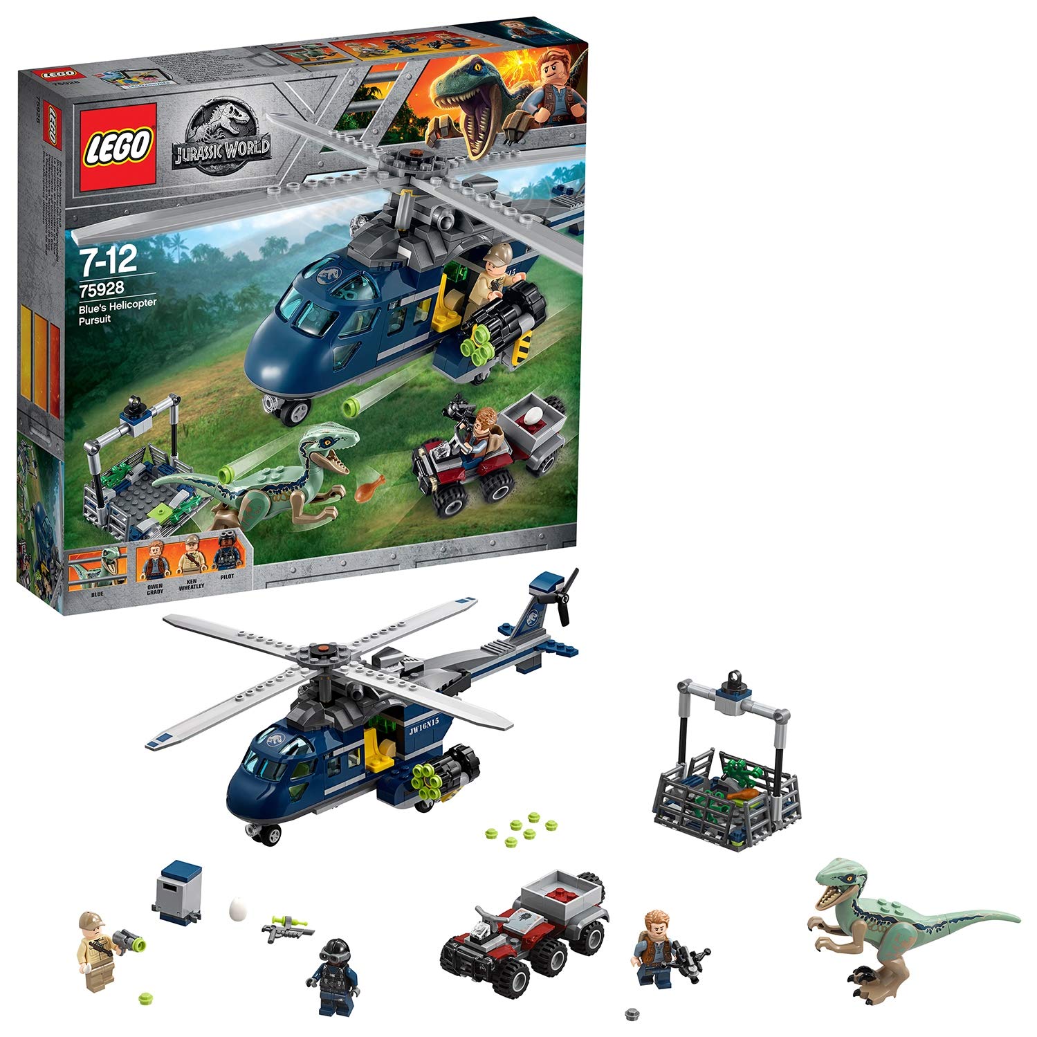 LEGO Jurassic World: Persecución en helicóptero de Blue solo 29,9€
