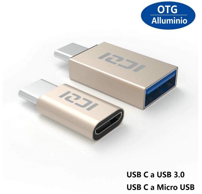 Pack 2 adaptadores USB Tipo C solo 4,2€